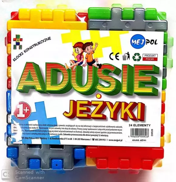 Klocki Jeżyki 24 elementy - Zabawki