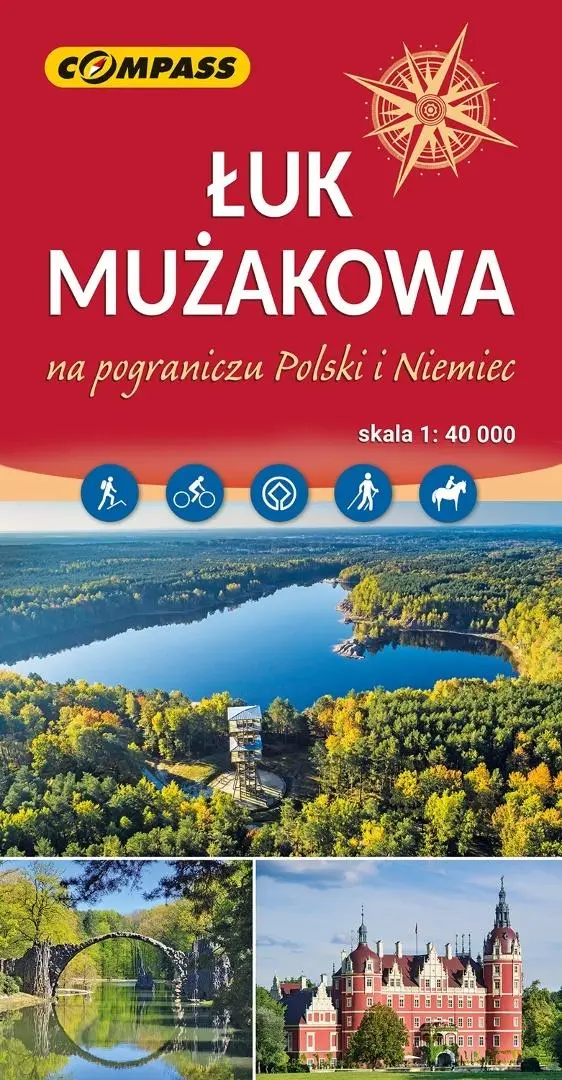 Mapa turystyczna - Łuk Mużakowa 1:40 000 - Książki