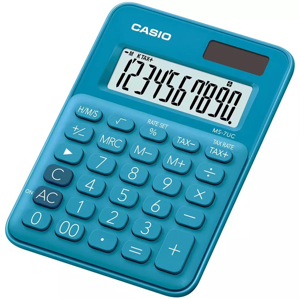 Kalkulator biurowy Casio MS-20UC-BU-BOX - Papiernicze i szkolne
