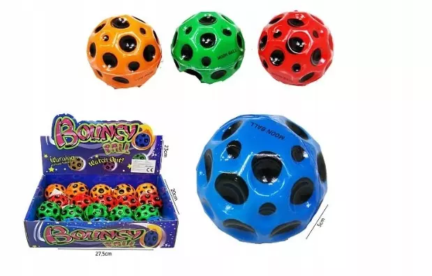 PIŁKA KOSMICZNA SUPER ODBIJAJĄCA 5 CM SUPER BOUNCY BALL SKOCZNA MIX - Zabawki