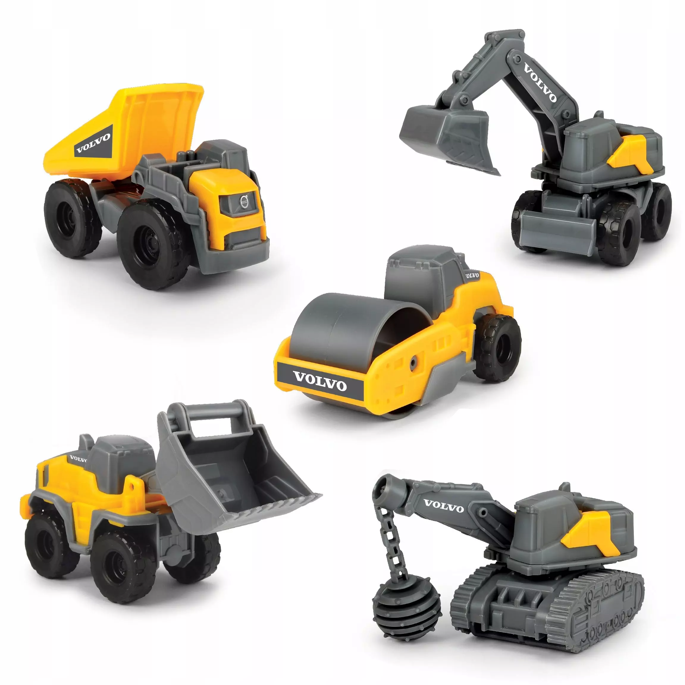 Dickie Construction. Pojazdy budowlane Volvo - Zabawki