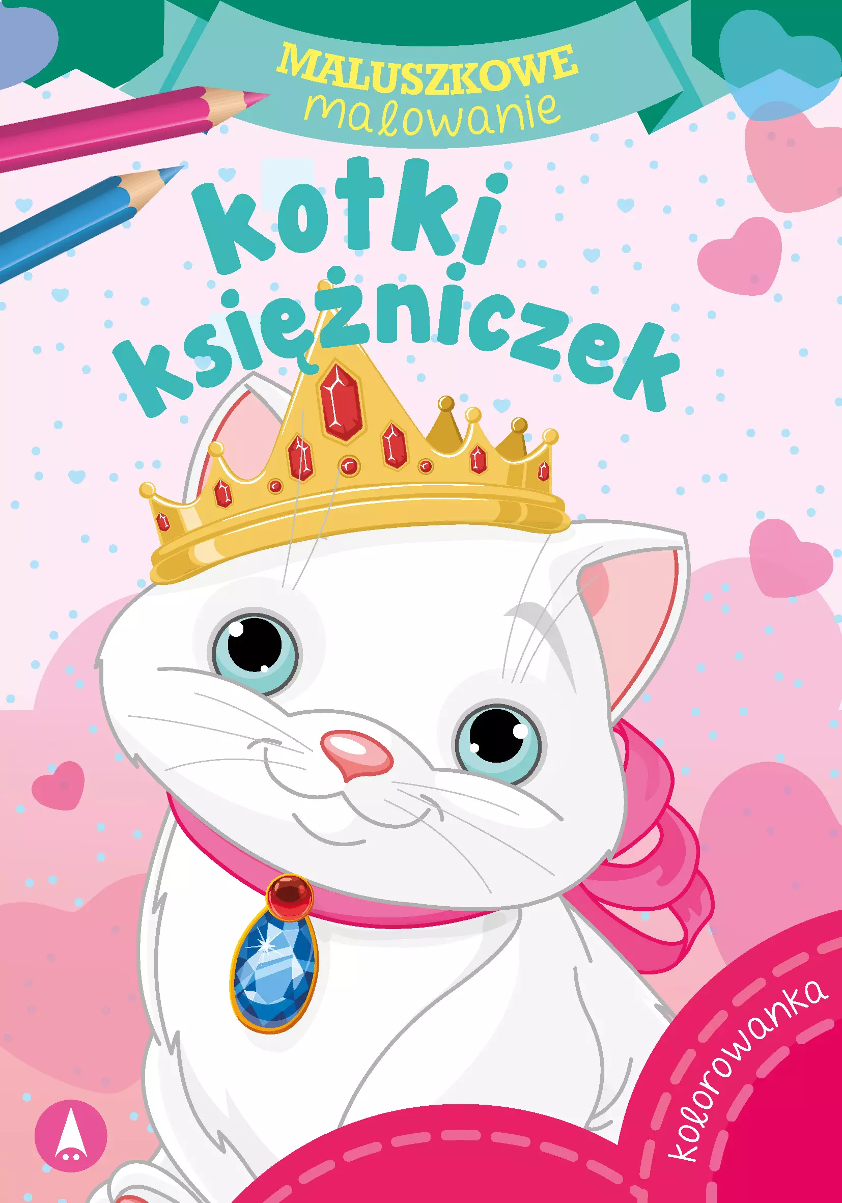 Maluszkowe malowanie. Kotki księżniczek - Książki