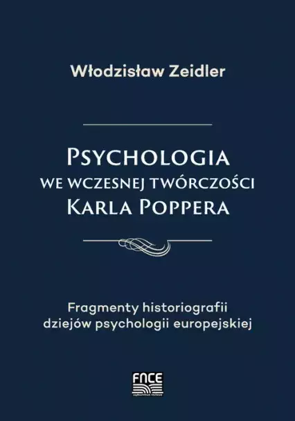 Psychologia we wczesnej twórczości Karla Poppera - Książki