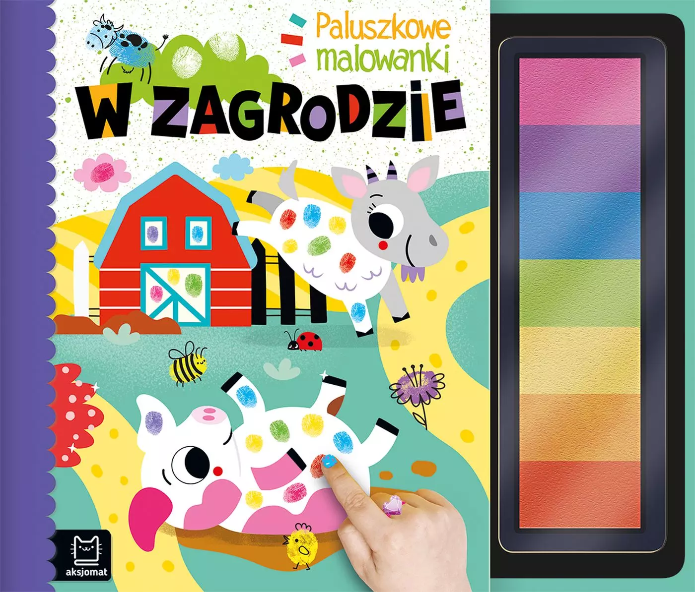 Paluszkowe malowanki. W zagrodzie - Książki