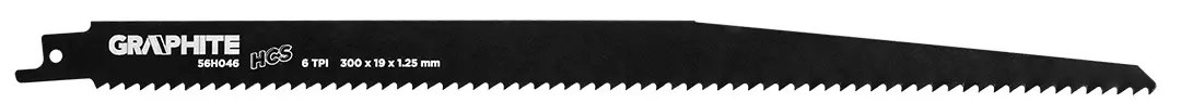 Brzeszczot do piły szablastej, HCS, 300 x 19 x 1.25 mm, 6 TPI, kpl. 2 szt. - Elektronika i akcesoria