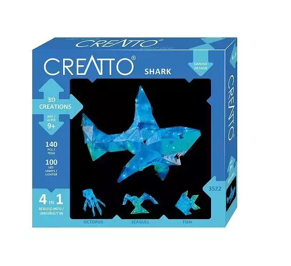 Creatto - Świecący Rekin i Wodni Przyjaciele - Zabawki