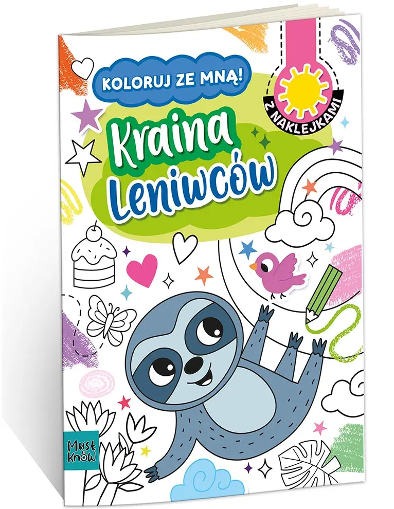 Kolorowanka Koloruj ze mną. Kraina leniwców - Książki