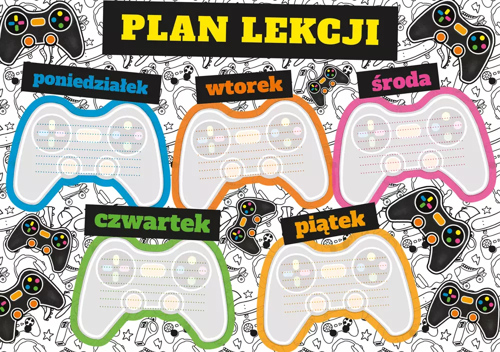 Plan lekcji A5 Pad - Papiernicze i szkolne