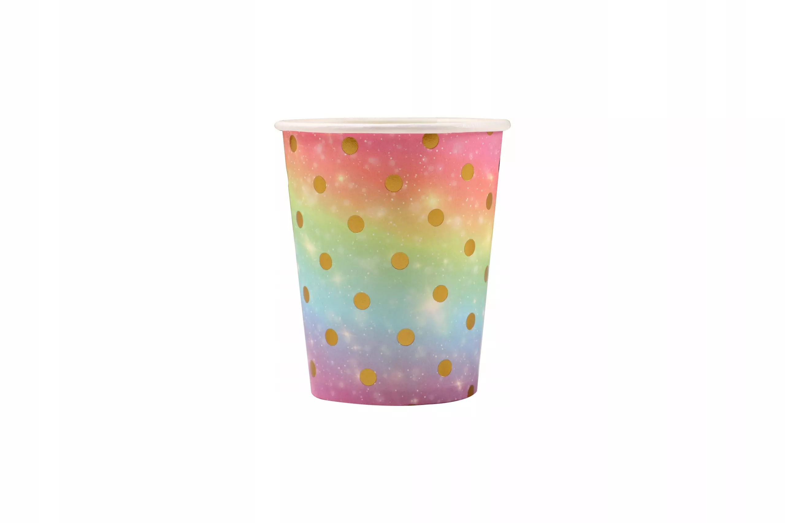 Kubeczki papierowe kropki 250ml 6szt - Książki