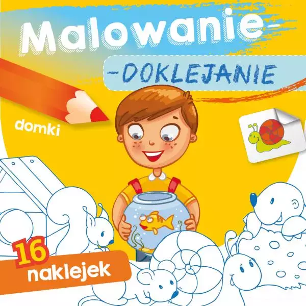 Malowanie-doklejanie. Domki - Książki