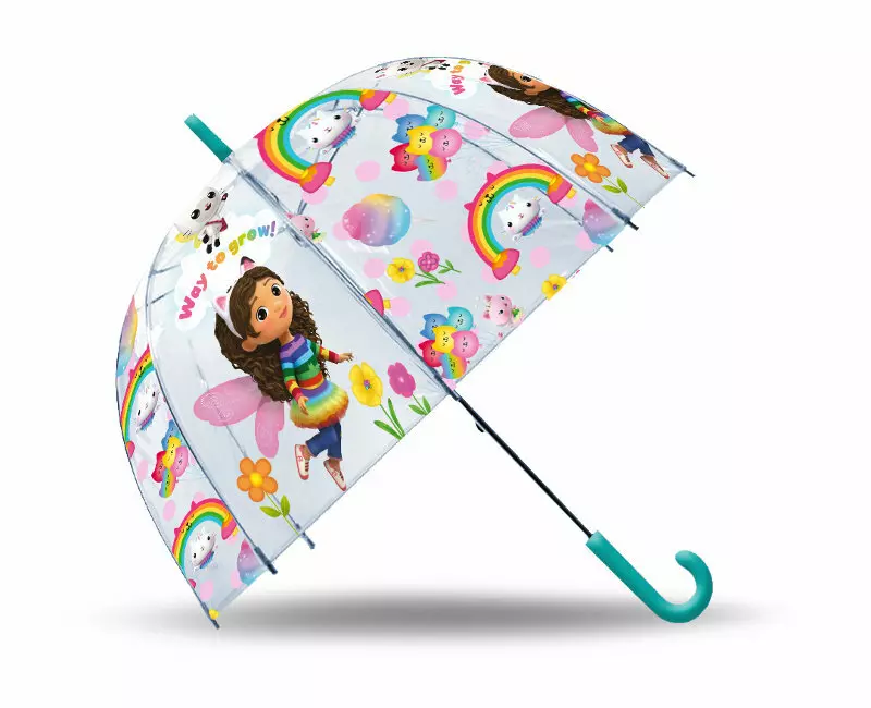 Parasolka automatyczna 46cm Koci Domek Gabi. Gabby's Dollhouse GD00018 Kids Euroswan - Zabawki