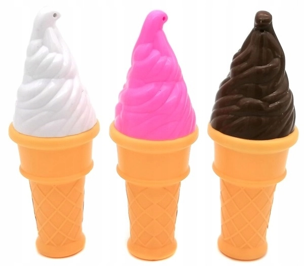 BAŃKI MYDLANE LODY 13 CM ZESTAW  3 SZT. - Zabawki