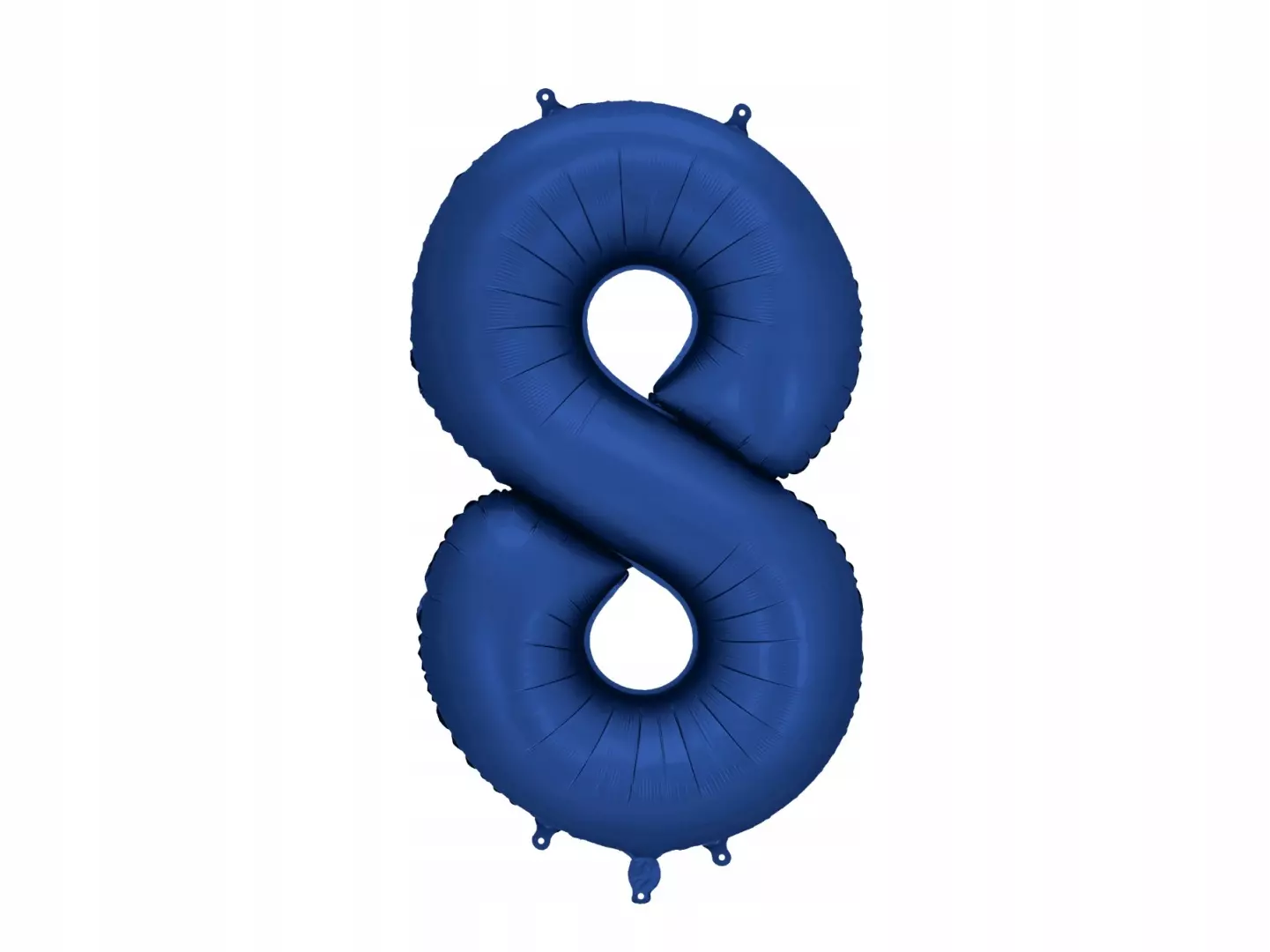 BALON FOLIOWY CYFRA 8 GRANATOWA DUŻA 86cm SATYNOWA MAT - Papiernicze i szkolne