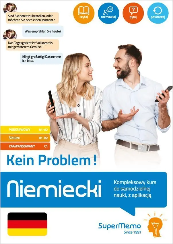 Niemiecki. Kein Problem! Kompleksowy kurs do samodzielnej nauki, z aplikacją - Książki