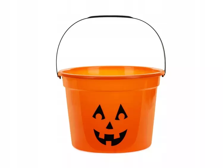 Wiaderko na cukierki Dynia pomarańczowe 20.5 x 15cm Halloween - Papiernicze i szkolne