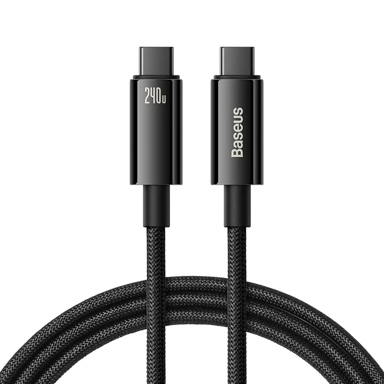 Kabel Baseus CAWJ040101 USB-C - USB-C 240W 480Mb/s 2m - czarno-szary - Elektronika i akcesoria