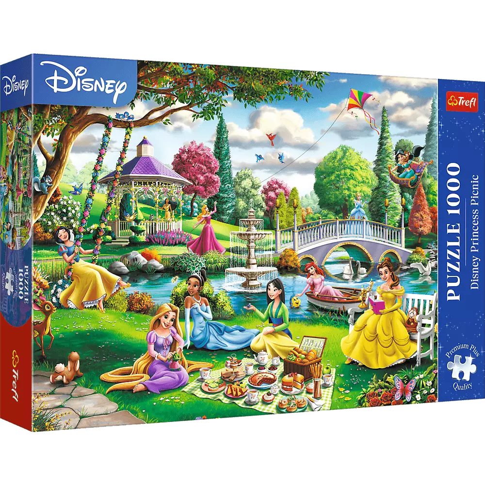 Puzzle 1000 elementów. Premium Plus. Piknik z Księżniczkami Disney'a - Puzzle