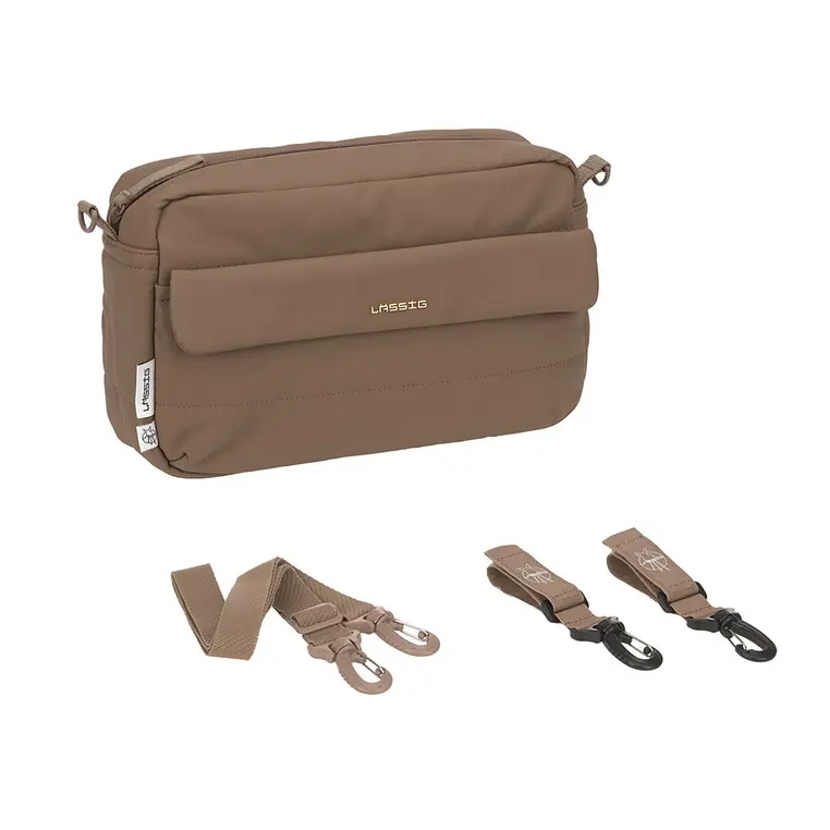 Lassig Torebka organizer do wózka 2w1 Hazelnut - Mama i dziecko