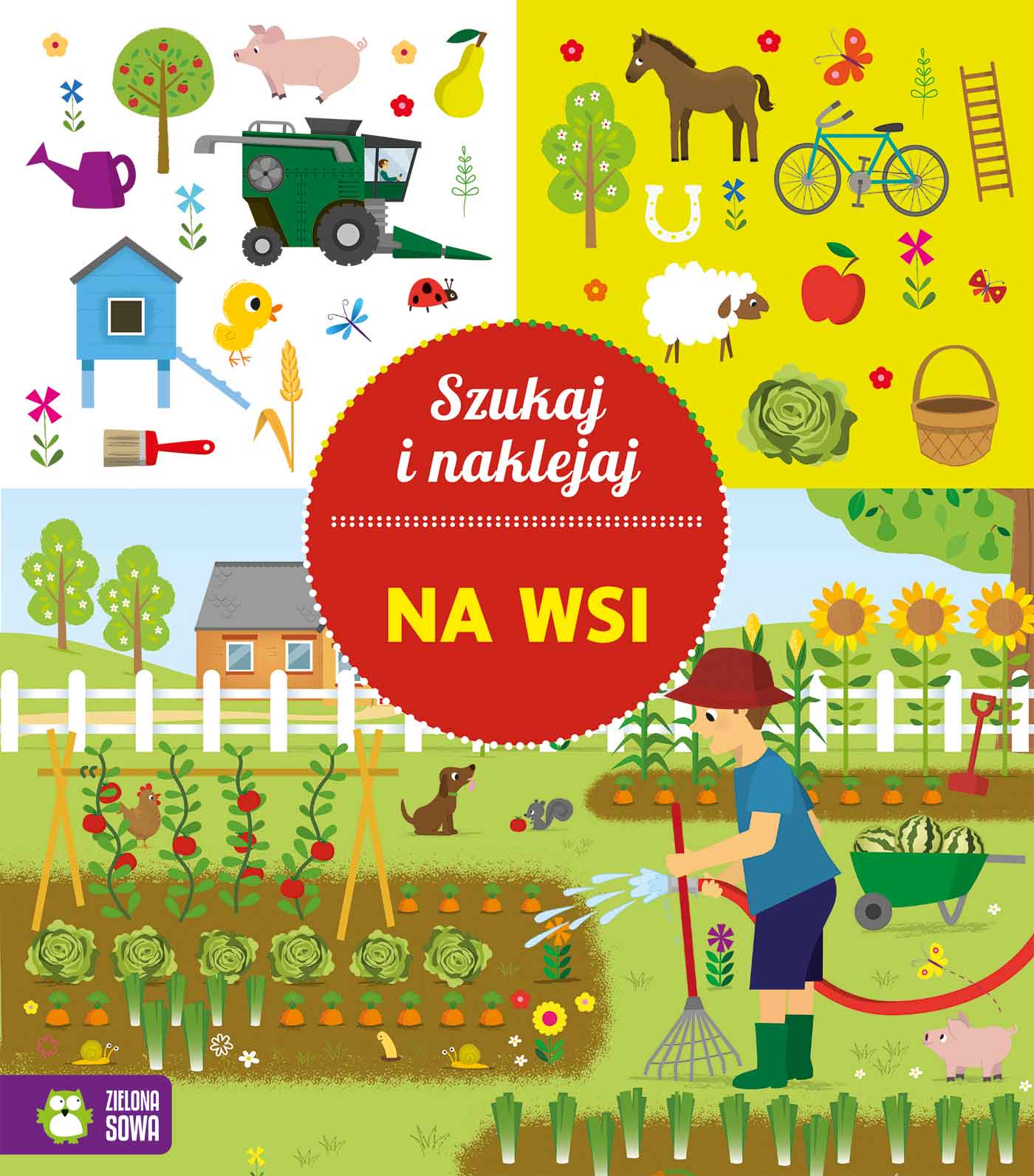 Szukaj i naklejaj. Na wsi - Książki
