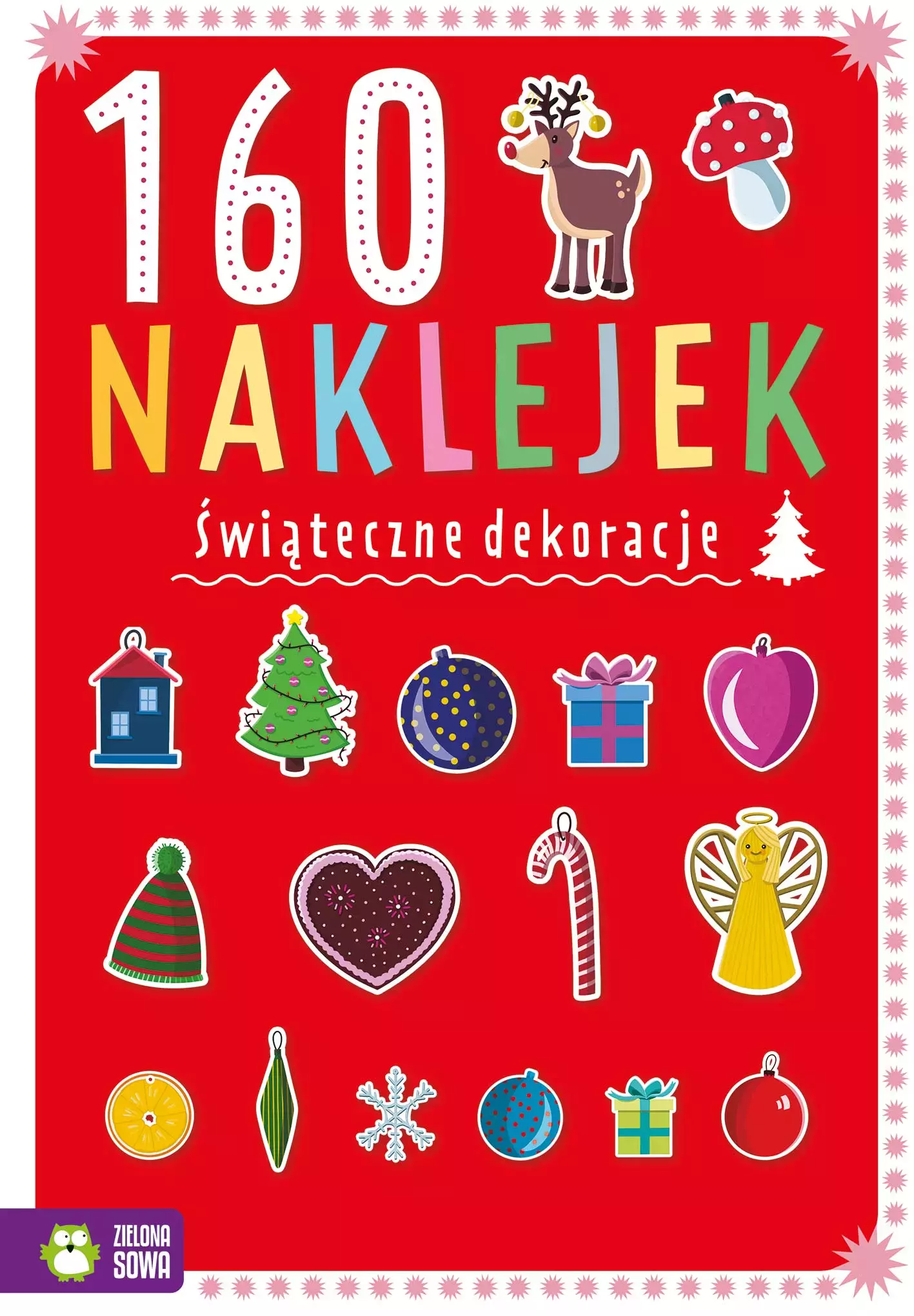 160 naklejek. Świąteczne dekoracje - Książki