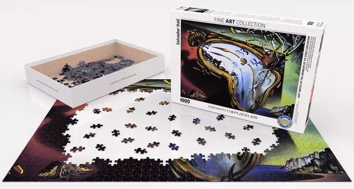 Puzzle 1000 elementów. Zegarek w momencie pierwszej eksplozji, Salvador Dali - Puzzle