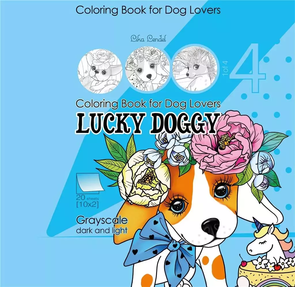 Kolorowanka antystresowa 200x200 Lucky Doggy 4 - Książki