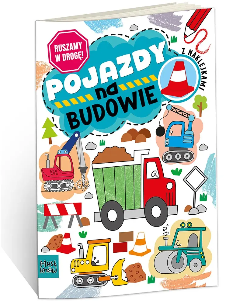 Kolorowanka Ruszamy w drogę. Pojazdy na budowie - Książki