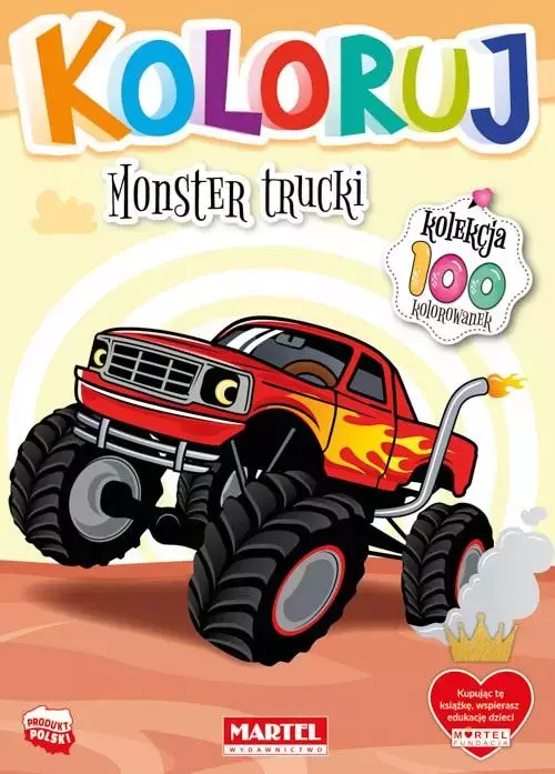 Koloruj - monster trucki - Książki