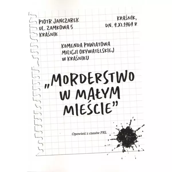 Morderstwo w małym mieście. Opowieść z czasów PRL - Książki
