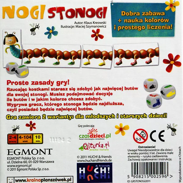 Nogi stonogi. Gra planszowa - Gry