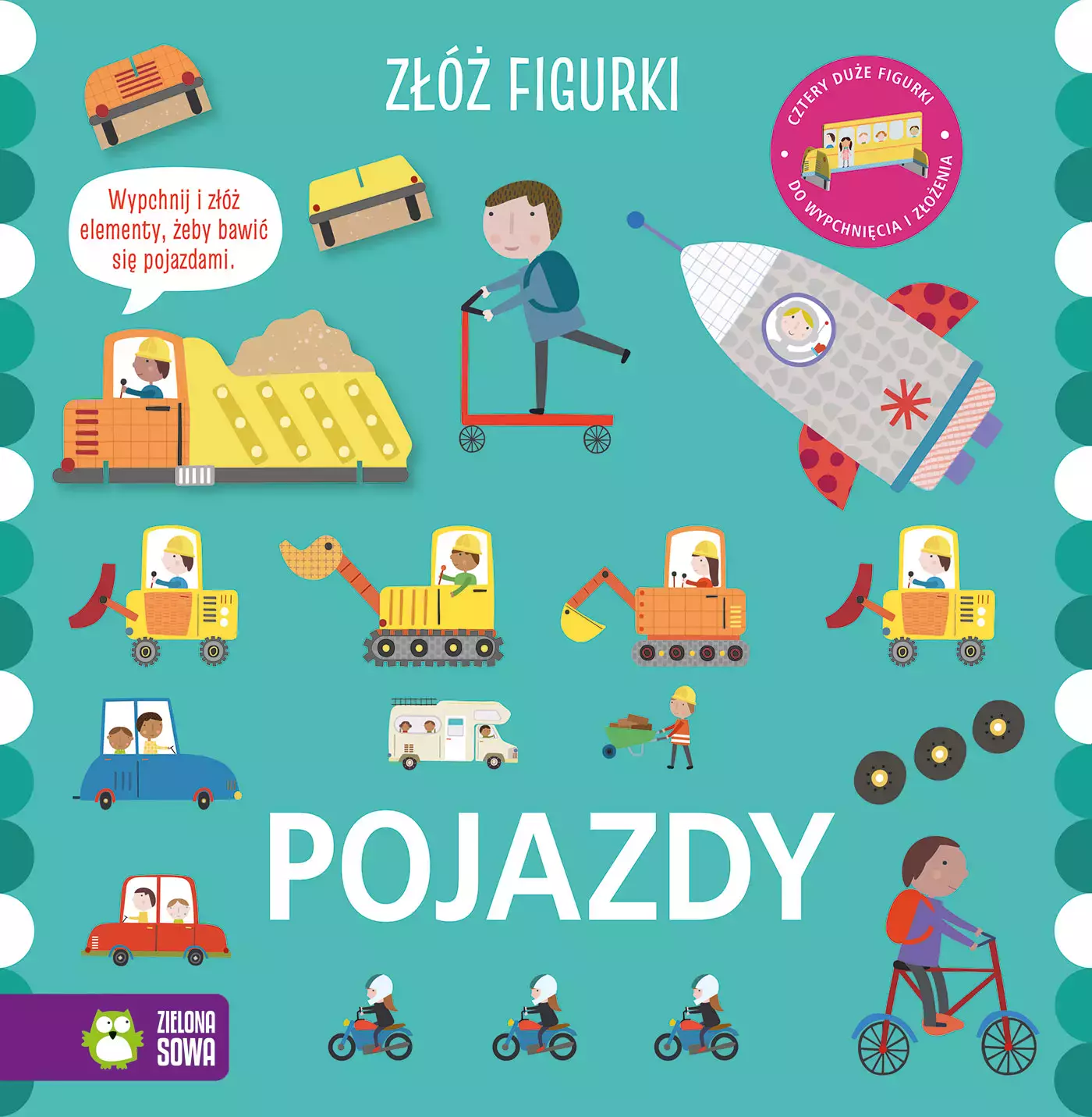 Złóż figurki. Pojazdy - Książki
