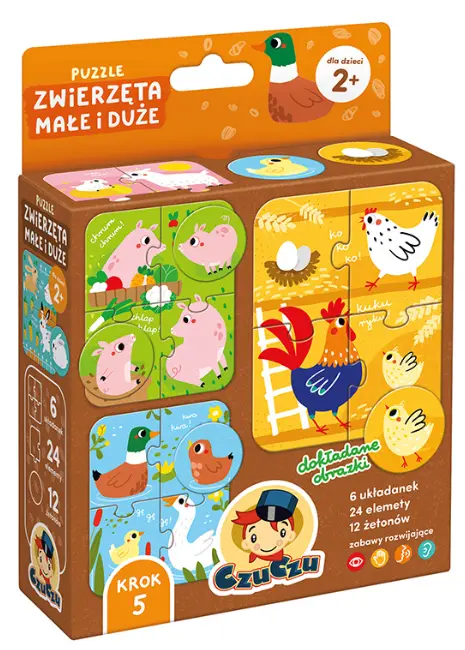 CzuCzu. Puzzle Zwierzęta małe i duże - Puzzle
