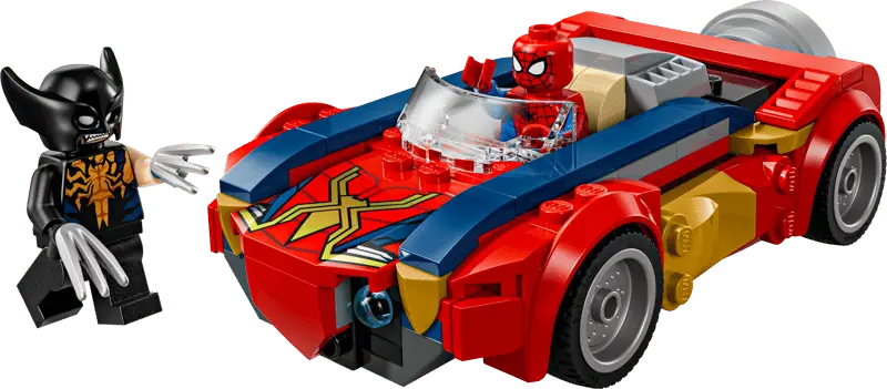 LEGO Marvel Spider-Man w samochodzie kontra zvenomowany Wolverine 76336 - Zabawki