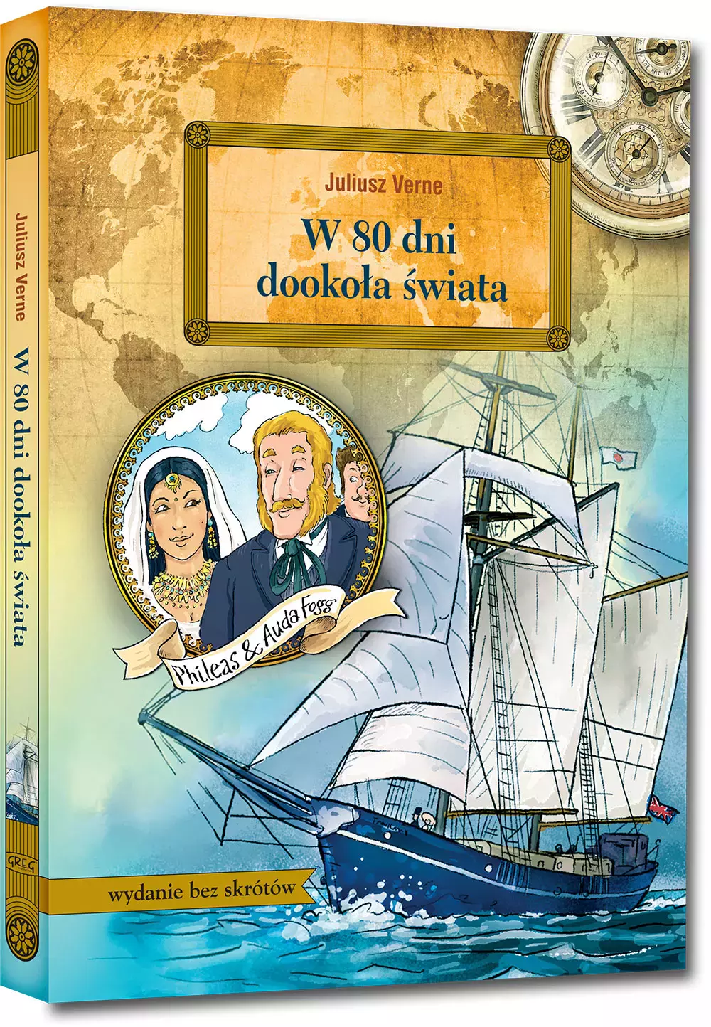 W 80 dni dookoła świata (wydanie z opracowaniem i streszczeniem) - Książki