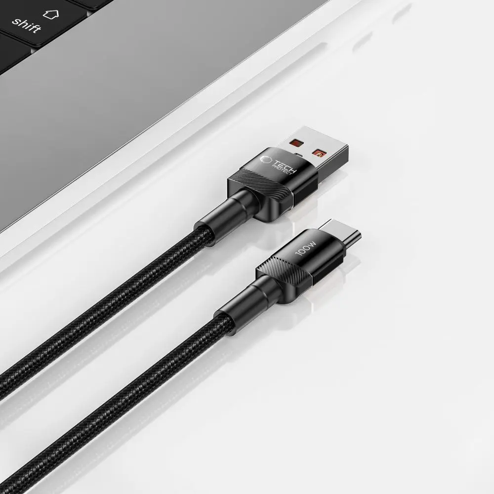 Tech-Protect Ultraboost Evo Type-C Cable 100W/5A 100CM Black - Elektronika i akcesoria