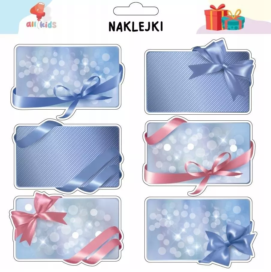 Naklejki na prezenty Boże Narodzenie 2 - Papiernicze i szkolne
