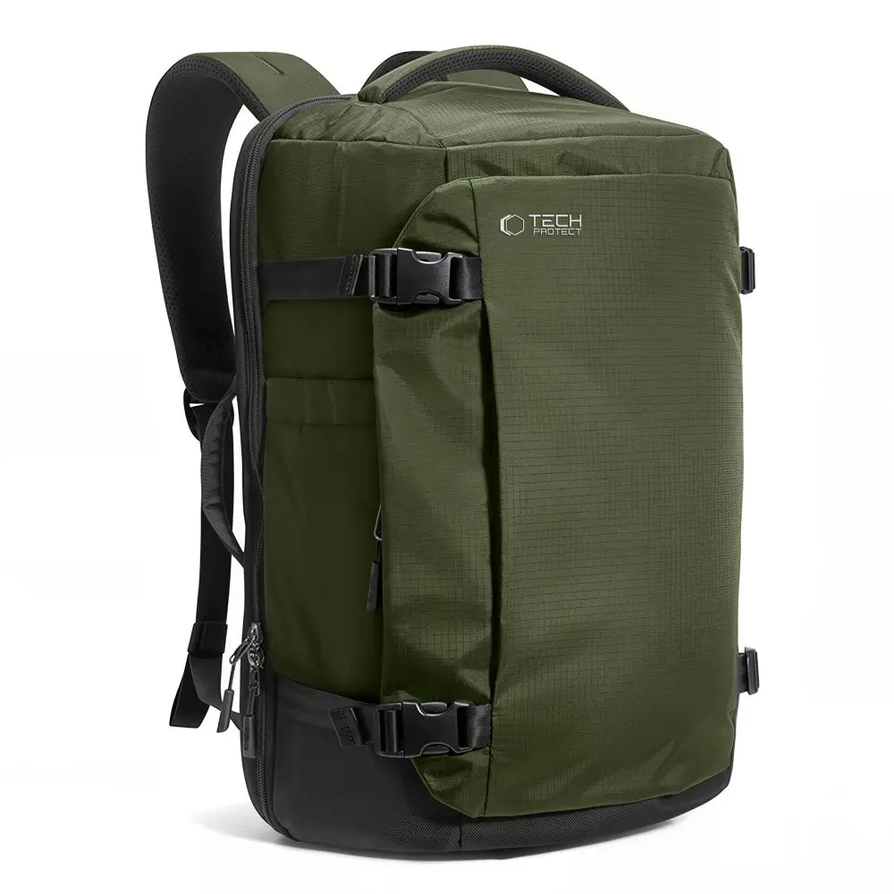 Tech-Protect Defender S70 Ryanair & Wizzair Travel Laptop Cabin Backpack 24L 40x30x20 Military Green - Papiernicze i szkolne