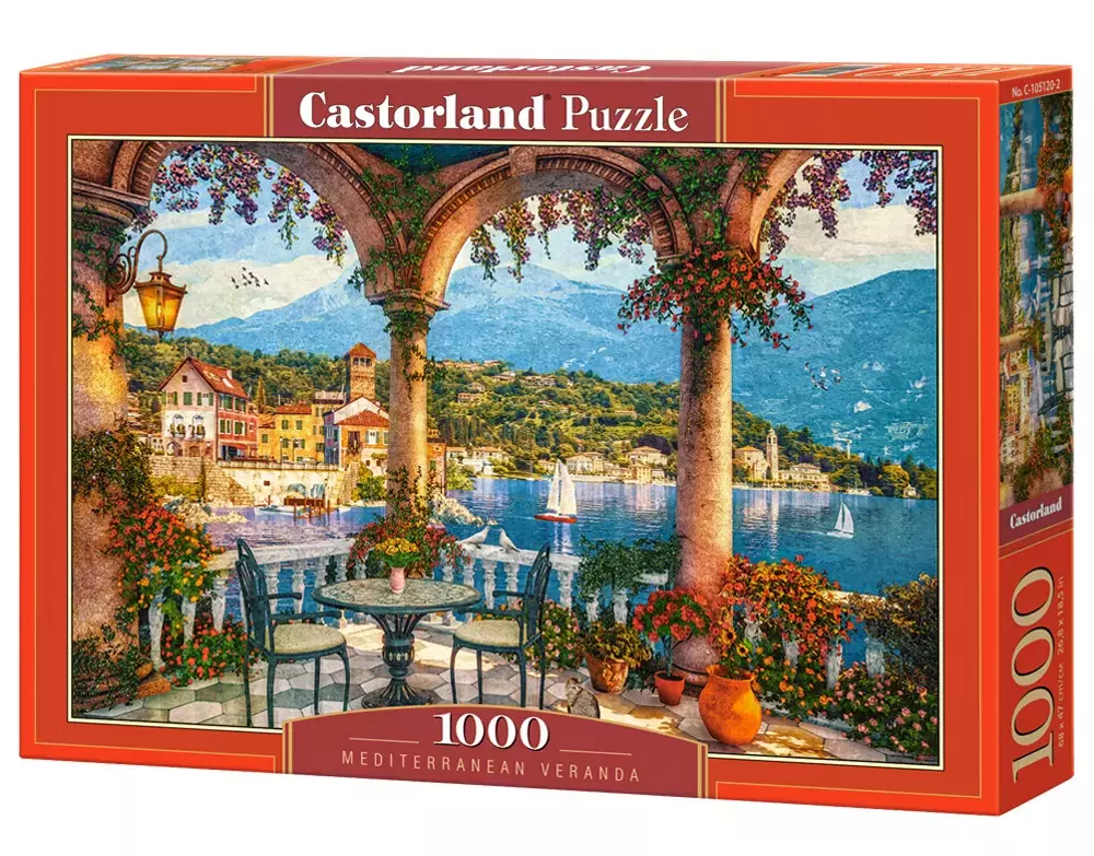Puzzle 1000 Mediterranean Veranda C-105120-2 - Puzzle