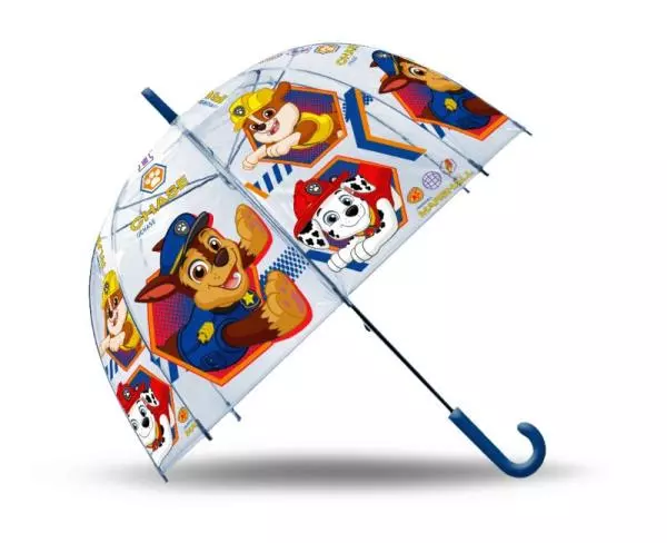 Parasolka przezroczysta automatyczna 48cm PAW PATROL Psi Patrol PW19921 Kids Euroswan - Zabawki