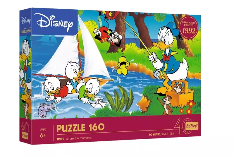 Puzzle 160 elementów. 40-lecie Trefl. Przygoda nad jeziorem - Puzzle
