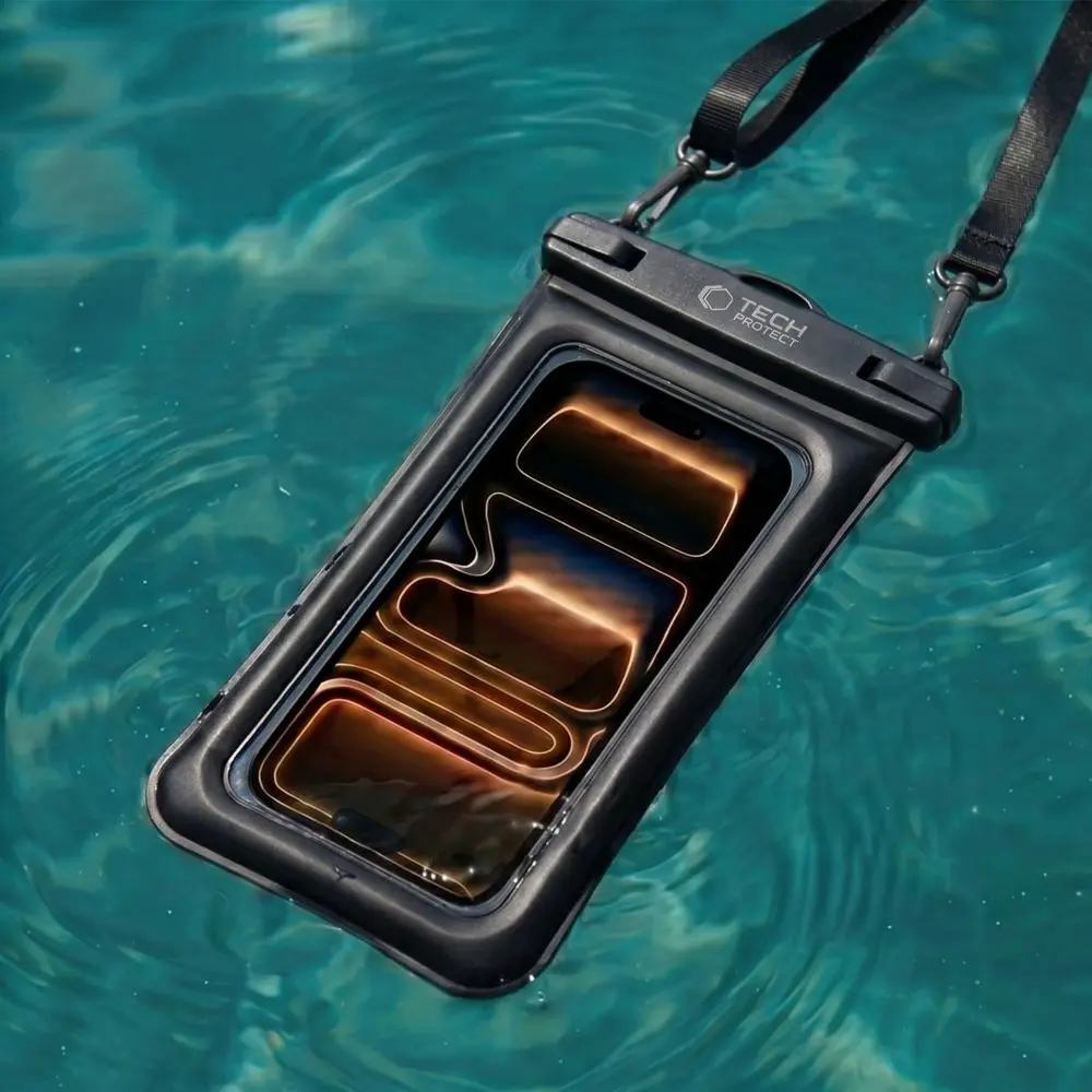 Tech-Protect UWC7 Universal Waterproof Floating Case 6.9 Inch Black - Elektronika i akcesoria