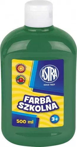 Farba szkolna 500 ml, ciemnozielona - Papiernicze i szkolne