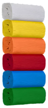 Paczka Bibuła krepina mini 200x25 mix 6 kolorów - Papiernicze i szkolne