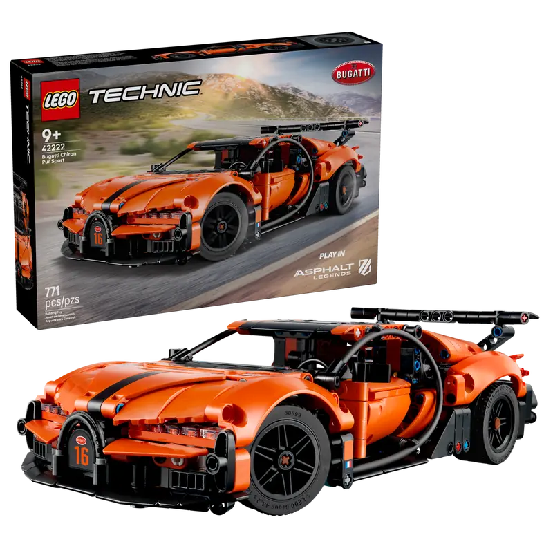 LEGO Technic Hipersamochód Bugatti Chiron Pur Sport 42222 - Zabawki