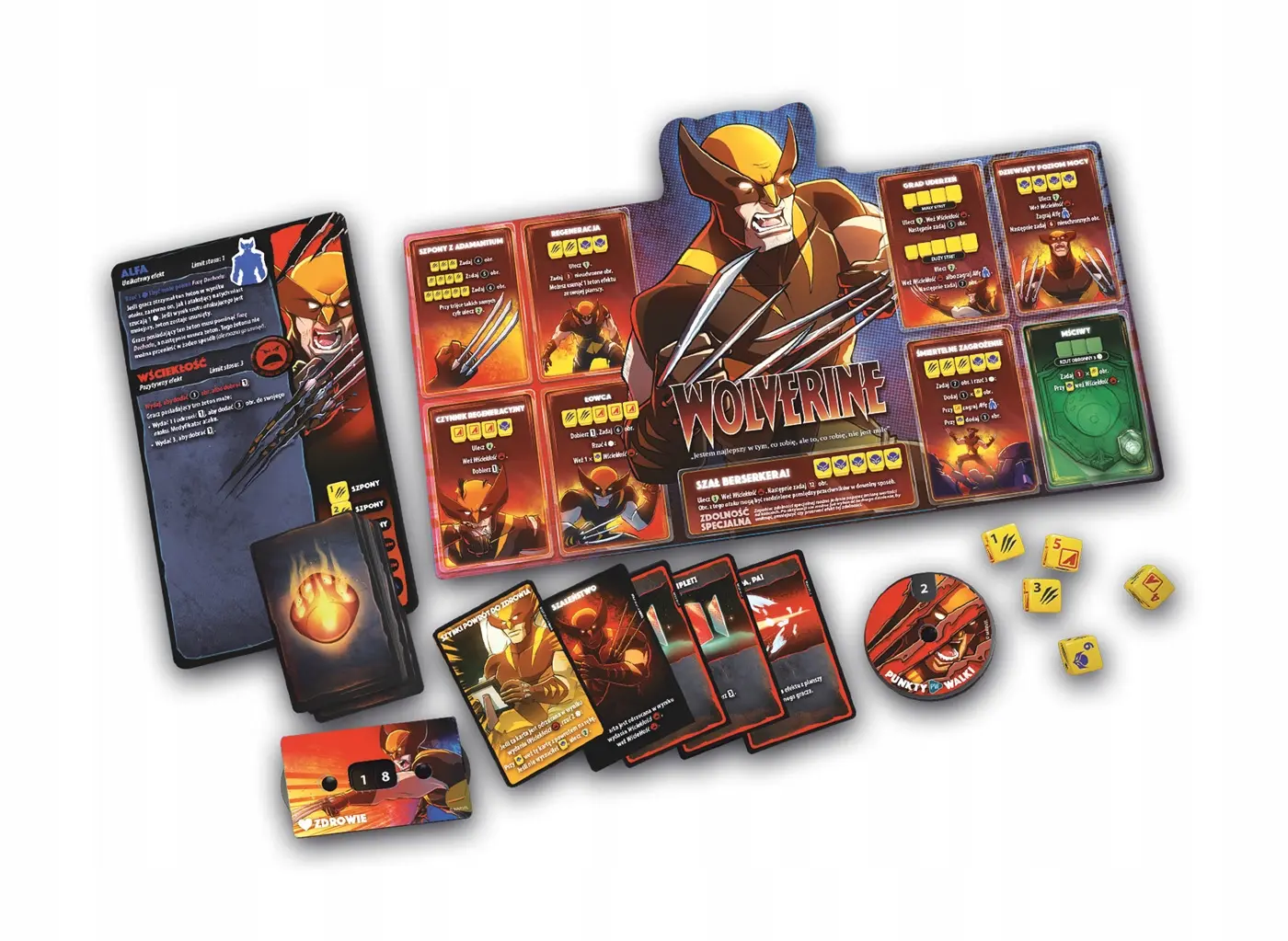 Gra planszowa Marvel Dice Throne: X-Men - Box 1 (Iceman, Psylocke, Storm, Wolverine) Lucky Duck Game - Gry