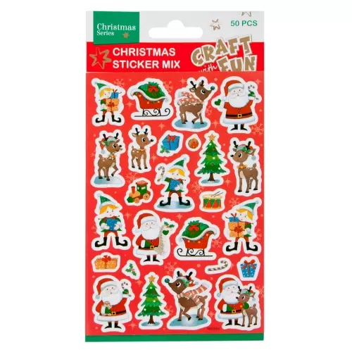 Craft with Fun Ozdoba Bn Naklejki Mix 15x27 12/288 - Papiernicze i szkolne