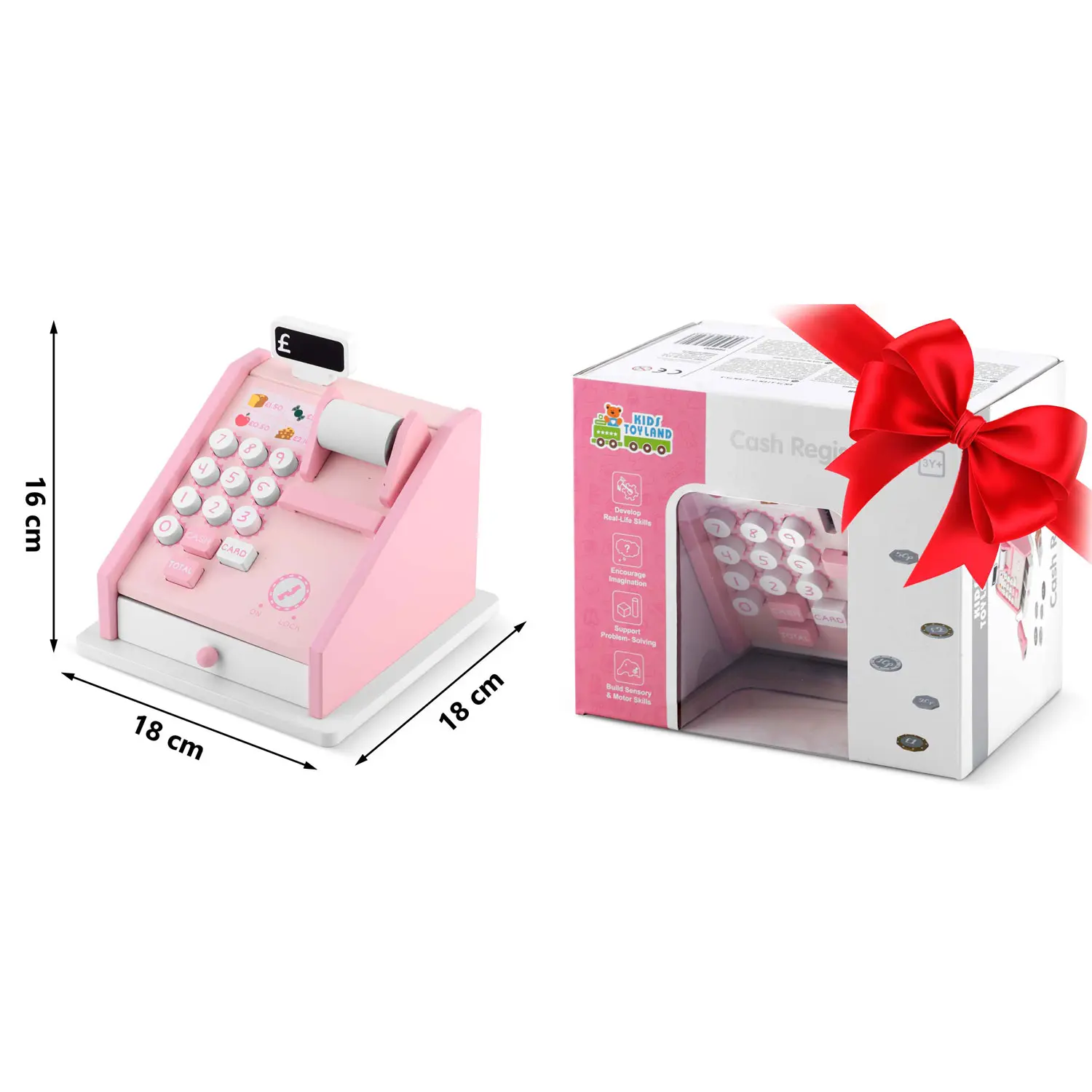 Drewniana zabawka kasa sklepowa RK-868 Ricokids - Zabawki