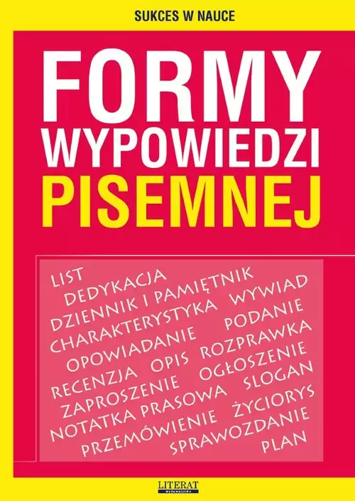Formy wypowiedzi pisemnej - Książki