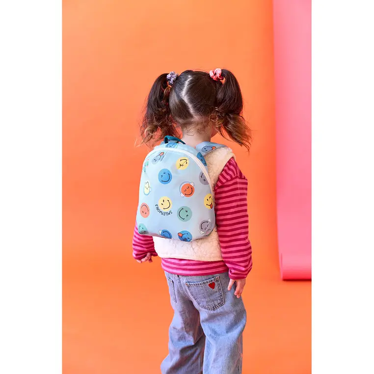 Lassig Plecak mini SmileyWorld® blue - Elektronika i akcesoria