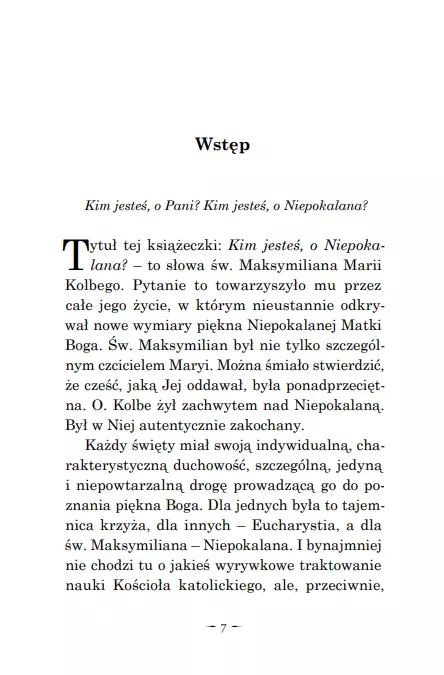 Kim jesteś, o Niepokalana? - Książki